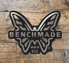 Benchmade Butterfly Logo Carbon Fiber Sticker Decal Made in USA 4″ 5″ 6.5″
