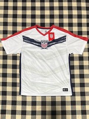 New United States Soccer Federation USA Adult Soccer Game Day Shirt White – L