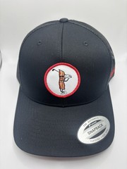 Breakfast Ball – Snapback Golf Hat Bacon Logo – Black