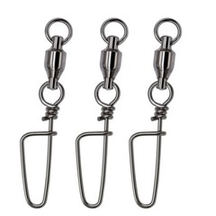 Lots Fishing Snap Swivels Ball Bearing Swivel Coastlock Snap 11-275Lb Big Game