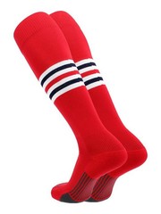 Twin City Dugout Series Socks SCARLET | WHITE | NAVY XL