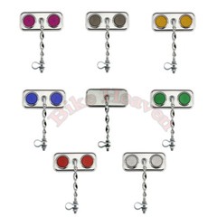 ALTA Lowrider Flat Twisted Chrome Rectangle Bicycle Mirror Beach Cruiser 8 Color