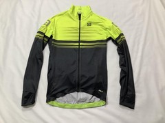 Alé PRR Cycling Jacket Mens Large Yellow Black Full Zip Hi Vis Italy Windbreaker