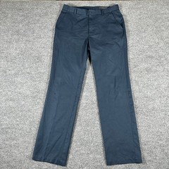 Greg Norman Pants Mens Size 32×32 Navy Blue Flat Front Performance Golf Trousers