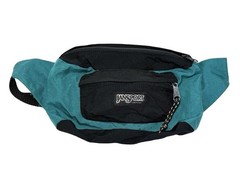 Vintage VTG Jansport Teal Fanny Pack Waist Made in USA Retro Hiking Outdoor 12″