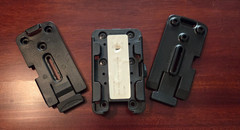 Bladetech TMMS Receiver Plate on Tek-Lok W/ 2 Male Paddles