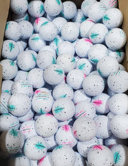 Maxfli StaightFli and SoftFli Graffiti Mix AAAAA Mint 12 Used Golf Balls 5A