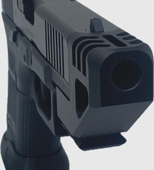 Glock 19 Gen 5: Muzzle Brake Compensator w/ Picatinny mount