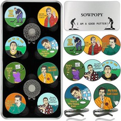 Funny Golf Ball Marker Gifts for Men, Magnetic Markers Mixed color
