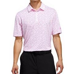 Adidas Golf Men’s Ultimate365 Mesh Print Climacool Polo Shirt – Breathable, New