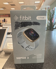 Fitbit Sense 2 Smartwatch GPS ECG Heart Rate Sleep/Stress Tracking Blue/Gold