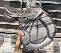Leather Jumping/Close Contact Double Flap Changeable Gullets System Horse Saddle