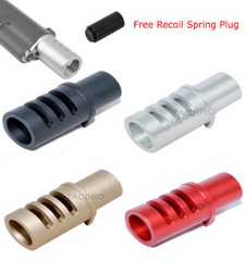 Anodized Aluminum 1911 Round Tube Style Muzzle Brake for .45ACP Color Var-C