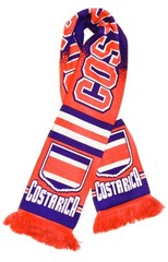 Costa Rica Scarf | Soccer Fan Scarf | Premium Acrylic Knit