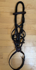 Beval Heritage Figure 8 Jumper Bridle Cob 5/8 Cheeks Fancy Raised Leather