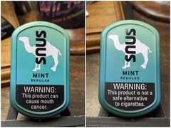 EMPTY Camel Mint Snus Tin Set (2) w/ Phrases 3″ Crafts/Survival/Fishing Storage