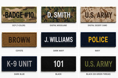 Name Tapes, Military Nametapes, Custom Name Patches, Embroidered Name Tags Camo