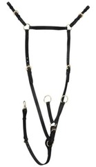 Australian Saddle Leather Breastplate – Black or Brown