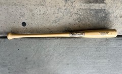 American Batsmith brown/tan wooden baseball bat, lightly used