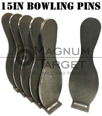 Steel Shooting Targets-Action Pistol Knockovers-15 Inch IDPA/IPSC Bowling Pins