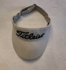 Titleist New Era Beige Golf Visor Hat Cap Adjustable 100% Cotton