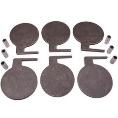 6x AR500 Target Dueling Tree DIY Kit 6″ x 3/8″ Pads With Tubes AR500 steel