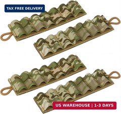 4 Pack 7 Round Shotgun Shell Holder for 12 Gauge Ammo Shotgun Shell Cards with H