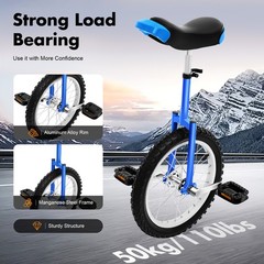 16″ Unicycle One-Wheel Bike Kids Adults Beginner Outdoor Sports Self Balancing