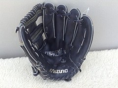 Baseball Glove Mizuno Left-Handed 11″ Black/Gry 100% USA Leather All-Position