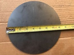 8″ ROUND STEEL PLATE 10 GA. MILD STEEL TARGET 2 PIECES