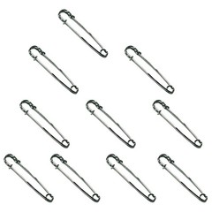 10AI Hilason 3 Inch Blanket Safety Pin Nickel Plated