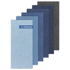 Denim Patches for Inside Jeans – Iron On 4 in x 8.9 (1 Pack), Mix Colors