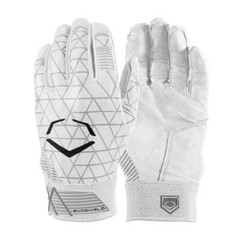 EvoShield Youth EVOCHARGE GEL TO SHELL Batting Gloves WHITE -WTV4101WH