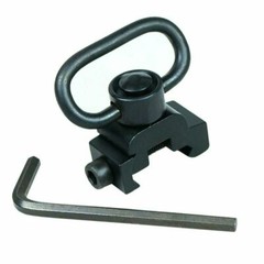Quick Release Detach QD Sling Swivel Attachment w/ 20mm Picatinny Rail Mount