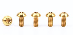 6pcs M5x10mm Titanium Ti Mountain Cycling Bicycle Bike Disc Rotor Bolts Torx T25