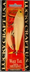 Lucky Craft Wake Tail NC Shell White Discontinued Top Water 3 1/4″ long 3/8 oz.