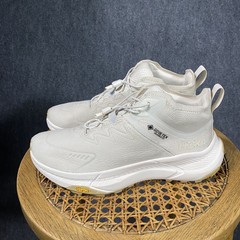 Hoka Transport Chukka GTX Womens 7.5B Hiking Boots Creme Beige GoreTex EXCELLENT