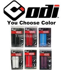 ODI Vans Lock On Grips BMX MTB Hybrid Bike No Flange Black C.Brown Red White Gum