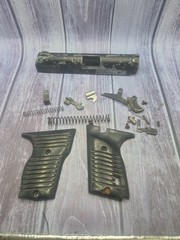 Lorcin L380 380 ACP repair parts Lot – Slide Grips Springs Pins Trigger ect – A