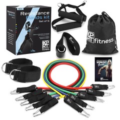 XPRT Fitness 11 PCS Resistance Bands Set Home Gym Exercise Tube Bands Training