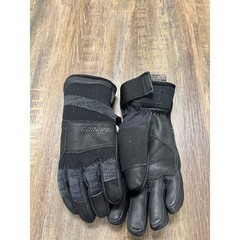Gordini Camber Mens Medium Ski Snowboard Gloves Black Gray Leather 4G4171