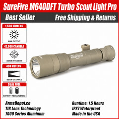 Surefire Scout Turbo Tan FDE M640DTF Duel Fuel Light