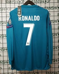 Real Madrid 2016-2017 UEFA Long Sleeve Purple Jersey – Ronaldo #7 Jersey