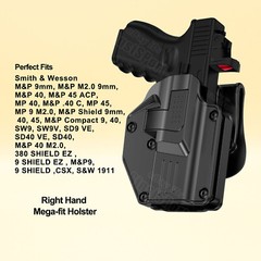 Holster Fits S&W M&P 9 M2.0 MP 45 SD9VE SW9 MP9 40 Smith & Wesson 1911 Tactical
