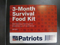 3 Months Emergency Food Supply 4Patriots Freeze Dried 25 Years Disaster Prepper