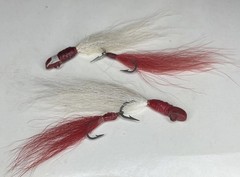 Vintage Unknown Bucktail Jig-Head Lures w/RARE Bucktail TRAILER’S, EARLY Sm.Jigs