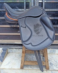 WILDRACE Leather Dressage Double flap Changeable Gullets Saddle