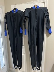 2 – TWO – Bayside Wet Suit Wetsuit Dive Skin Size L Polartec Skiing
