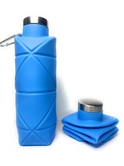Water Bottle Collapsible Silicone Folding 700ml BPA Free Compact