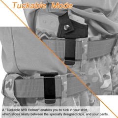 Concealed Carry IWB Tuckable Pistol Gun Holster Fits Micro Subcompact Handguns